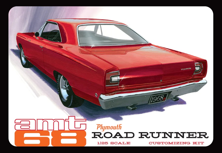 AMT 1968 Plymouth Road Runner Customizing Kit 1:25 Scale Mod