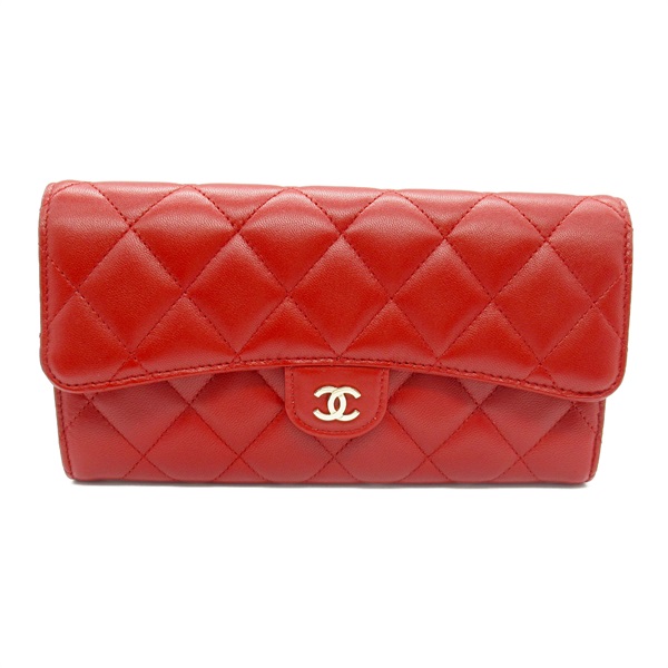シャネル(CHANEL)シャネル マトラッセ ZIP長財布 二つ折り長財布 財布