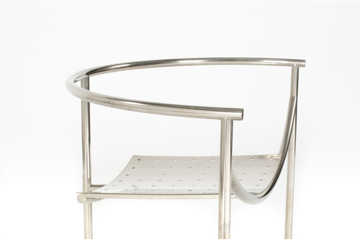 Dr Sonderbar armchairs: an authentic model in chrome by Starck for