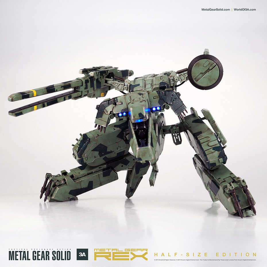 ThreeA「メタルギアREX」アクションフィギュアがハーフサイズになって