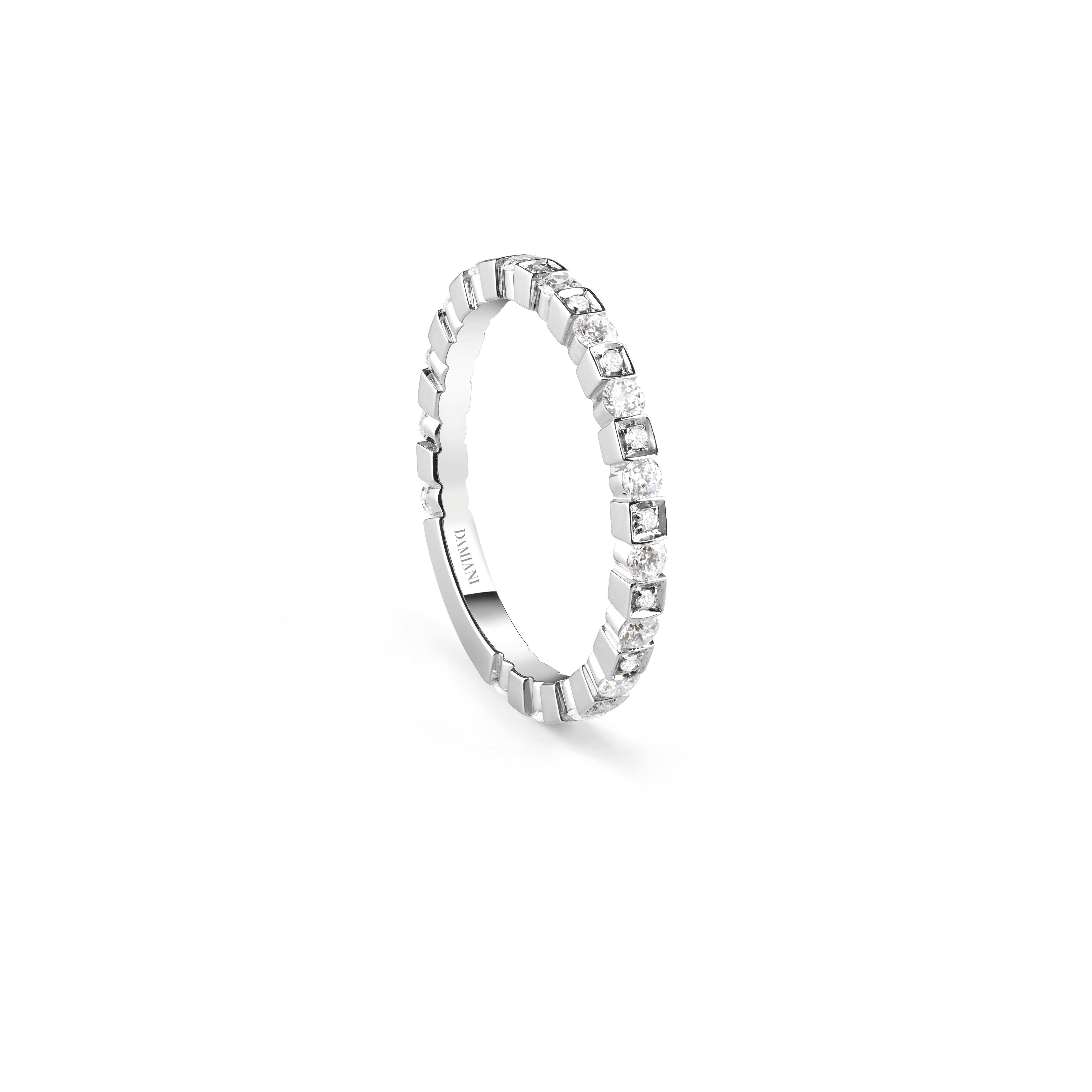 プラチナ、ダイヤモンド リング, 2mm - Damiani BELLE ÉPOQUE