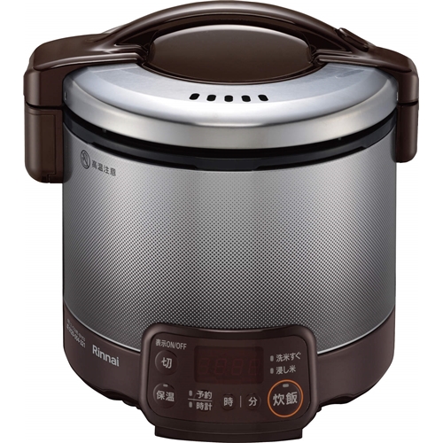 電子ジャー・タイマー付きガス炊飯器 RR-100VQT(DB)-LP リンナイ ガス