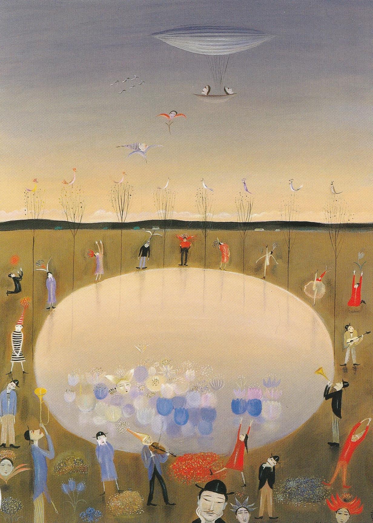 斎藤真一　絵画　両国の花火 斎藤真一 隅田川の花火 明治吉原細見記 | 絵画など美術品の販売と買取