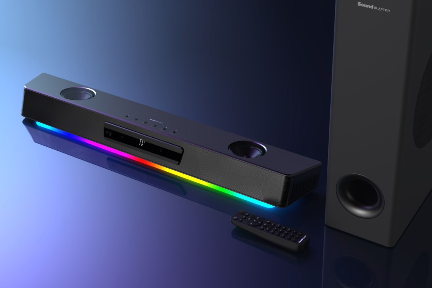 Creative's Katana V2X PC soundbar promises the same sound in a