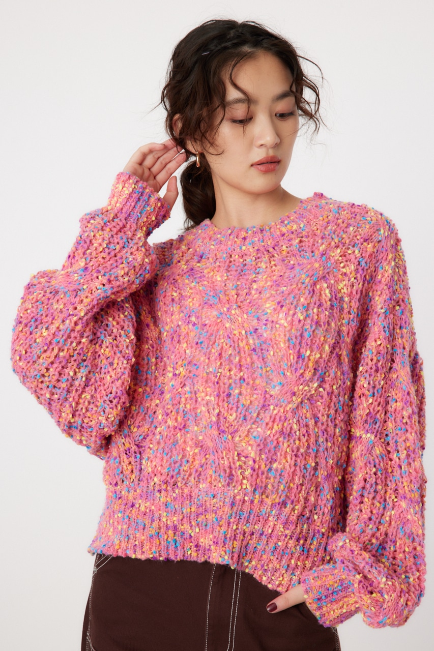 RODEO CROWNS WIDE BOWL | マルチカラーネップニット (ニット ) |SHEL