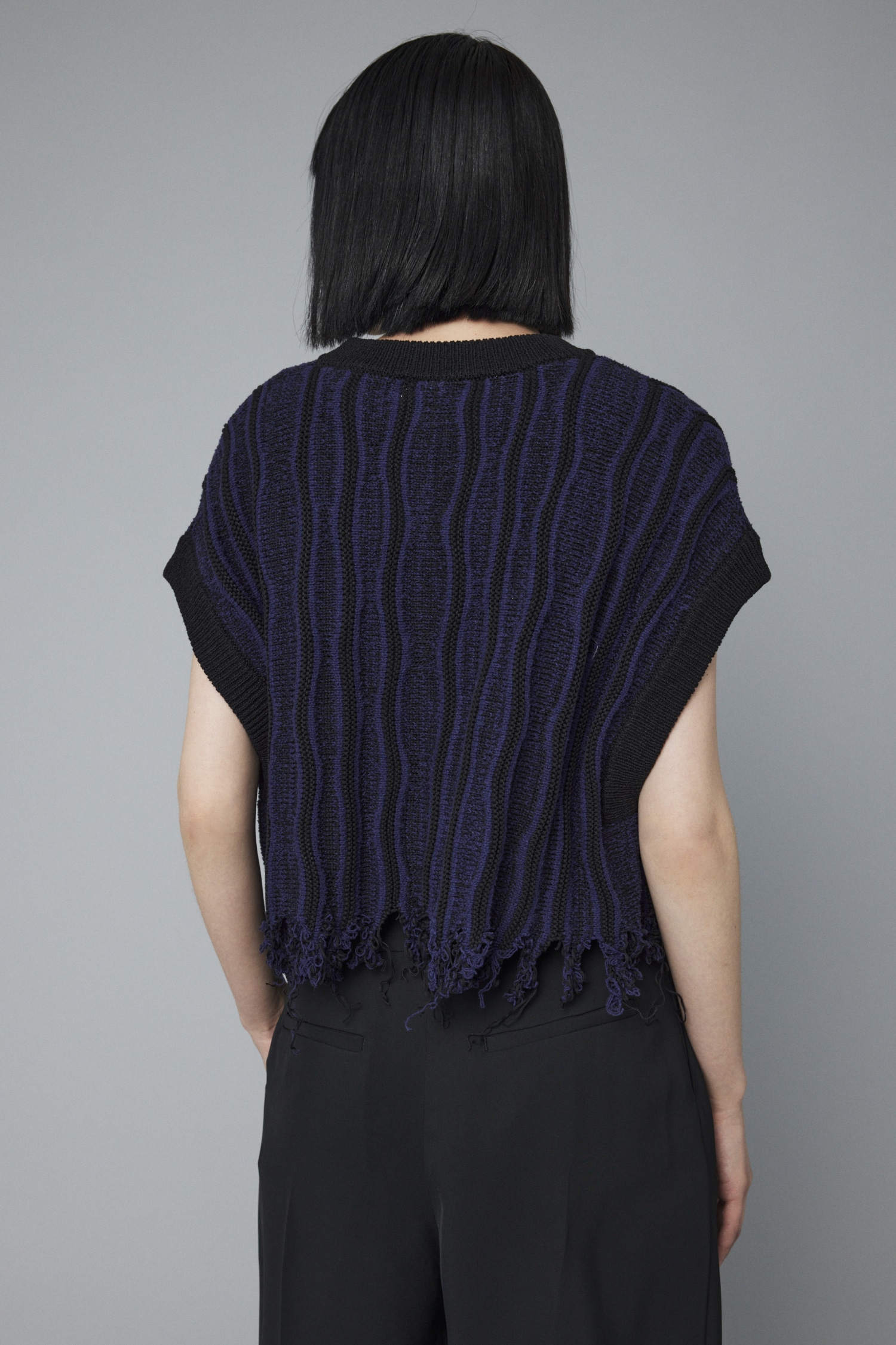 HeRIN.CYE | Wave stitch knit tops (シャツ・ブラウス ) |SHEL'TTER