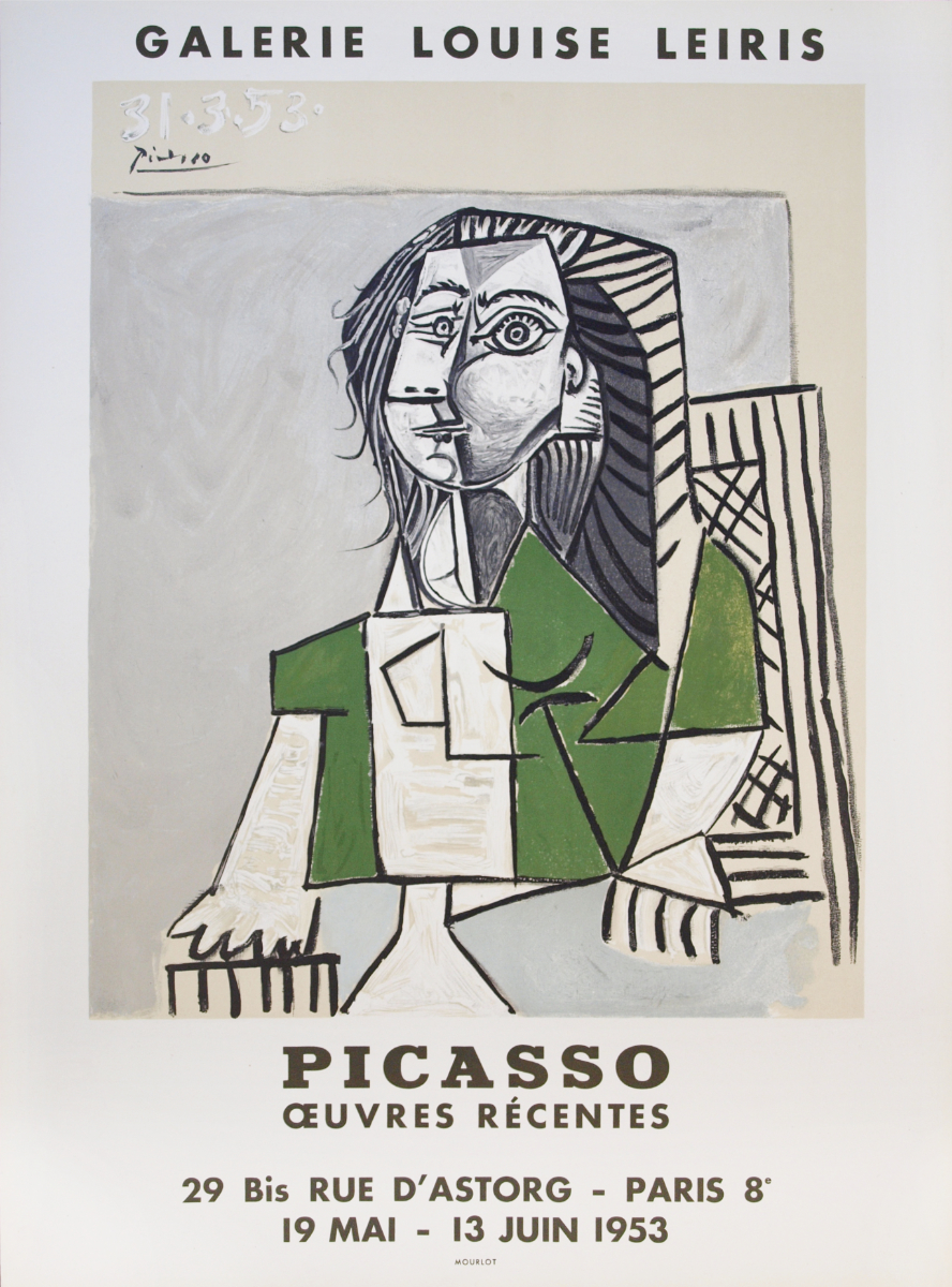 Galerie Louise Leiris Paris 1953/Seated Woman/パブロ・ピカソ