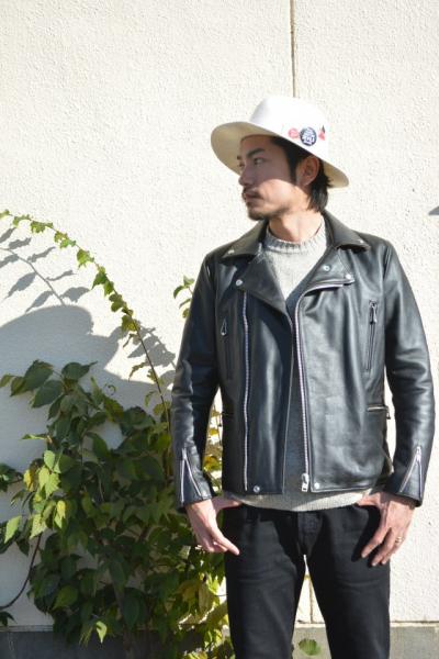 COOTIE 3rd St Leather Jacket ライダースジャケット 【Black】 クーティ