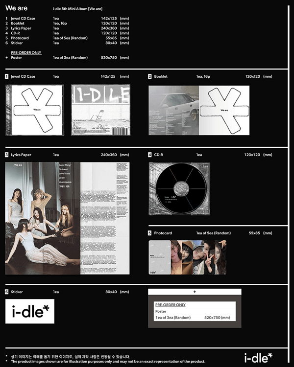 I-DLE 8TH MINI ALBUM WE ARE (SPECIAL JEWEL VER.) - Kpop USA