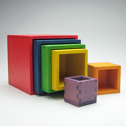 SINA ジーナ社ミニ箱つみ木：大きさの順序に気づく | krtek select toys