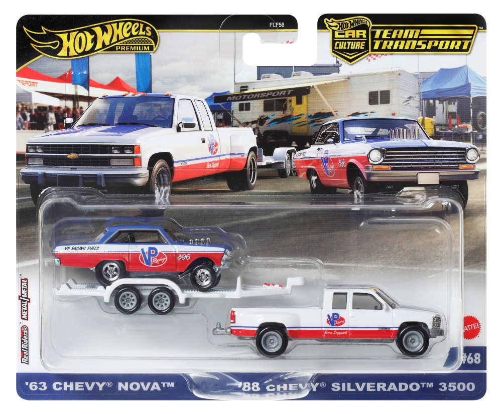 Mattel® Hot Wheels® Car Culture Team Transport™ 63 Chevy® Nova™, 1