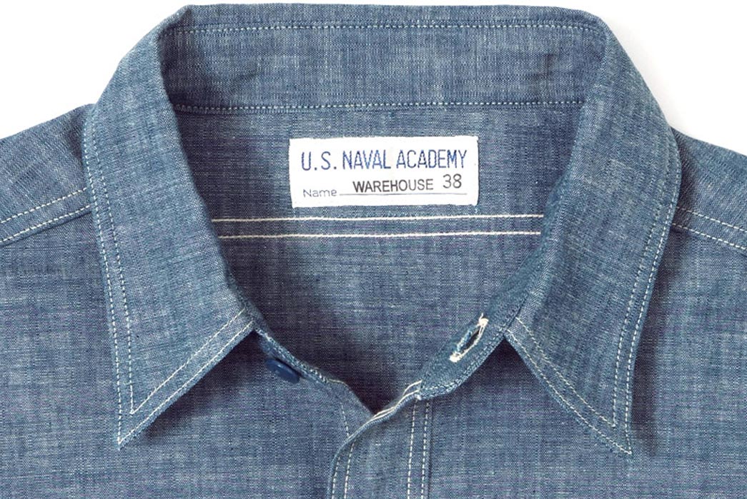 Warehouse x U.S. Naval Academy Chambray Work Shirt