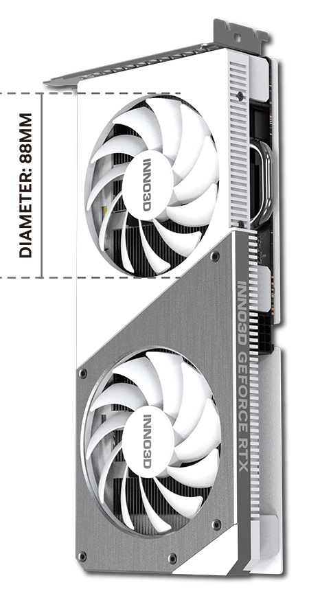 INNO3D GEFORCE RTX™ 4060 TWIN X2 OC WHITE | INNO3D - GRAPHICS CARDS