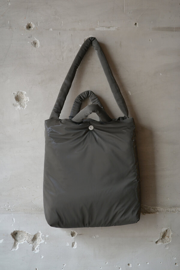 Omar Afridi / PADDED TOTE BAG (sold) | INSIDE MY GLASS DOORS