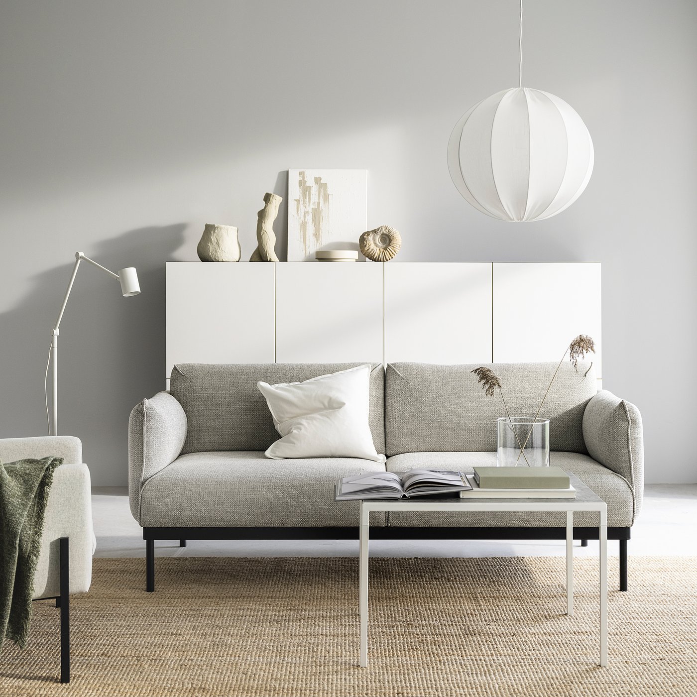 ÄPPLARYD エップラリード 2人掛けソファ, レイデ ライトグレー - IKEA