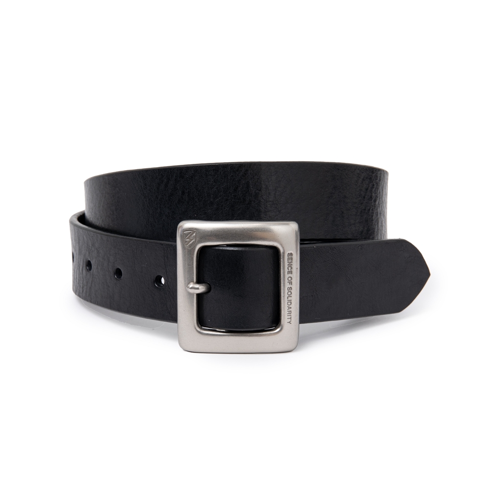 RATS/LEATHER BELT（SILVER/BLACK）［レザーベルト-24春夏］ - JONAS