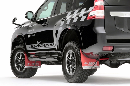 JAOS マッドガードⅢ フロントセット レッド プラド 150系｜株式会社