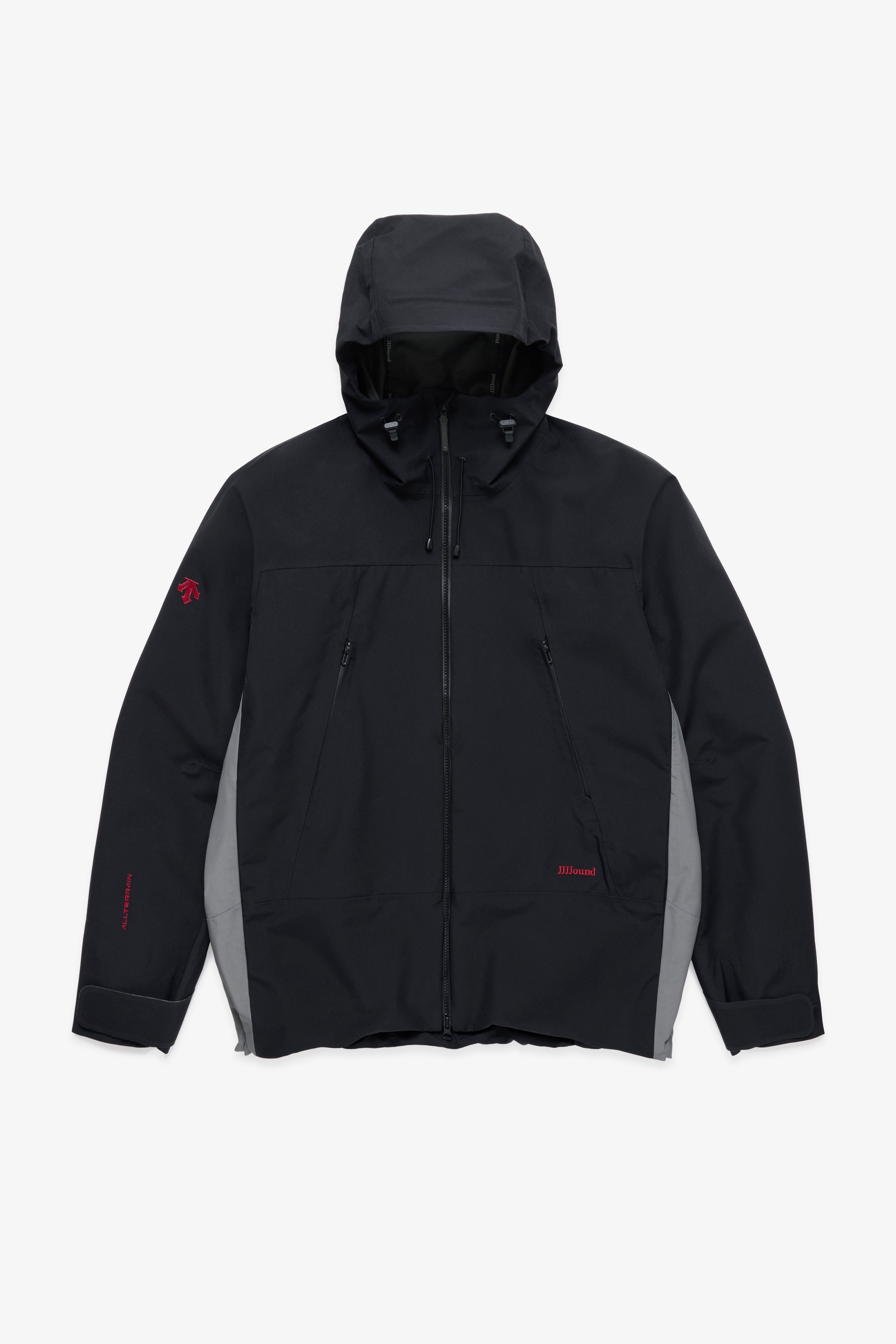 JJJJound Descente Hardshell Parka - Black/Charcoal
