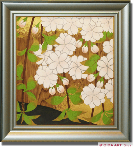 橋本明治 杉戸絵 桜 | 絵画など美術品の販売と買取 | 東京・銀座 おい