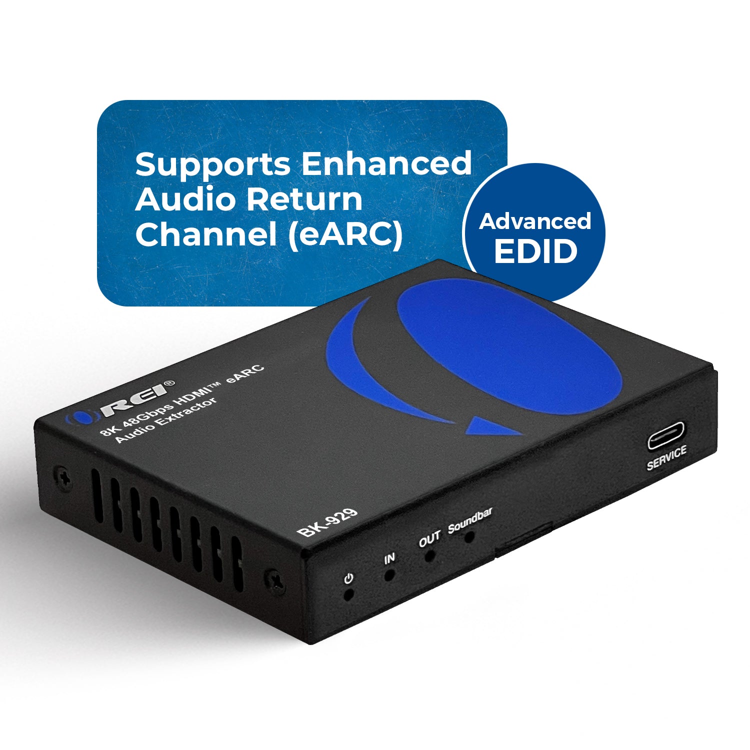 8K HDMI™ Audio Extractor (eARC Output)-BK-929 – OREI.COM