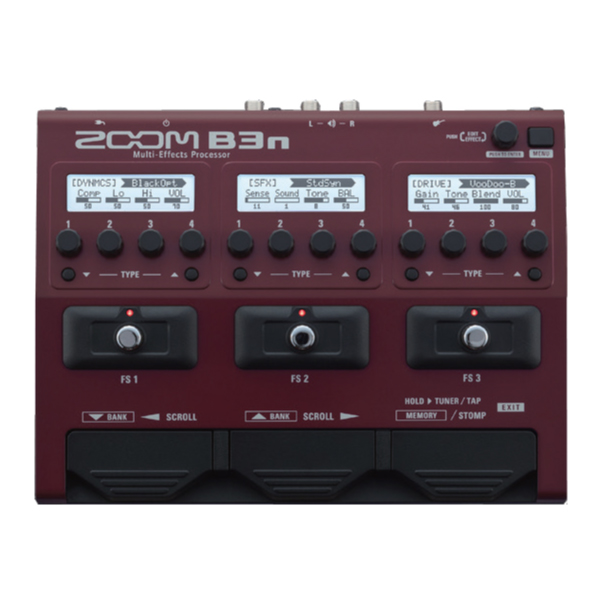 ZOOMのベース用マルチエフェクター、B3nのご紹介です。