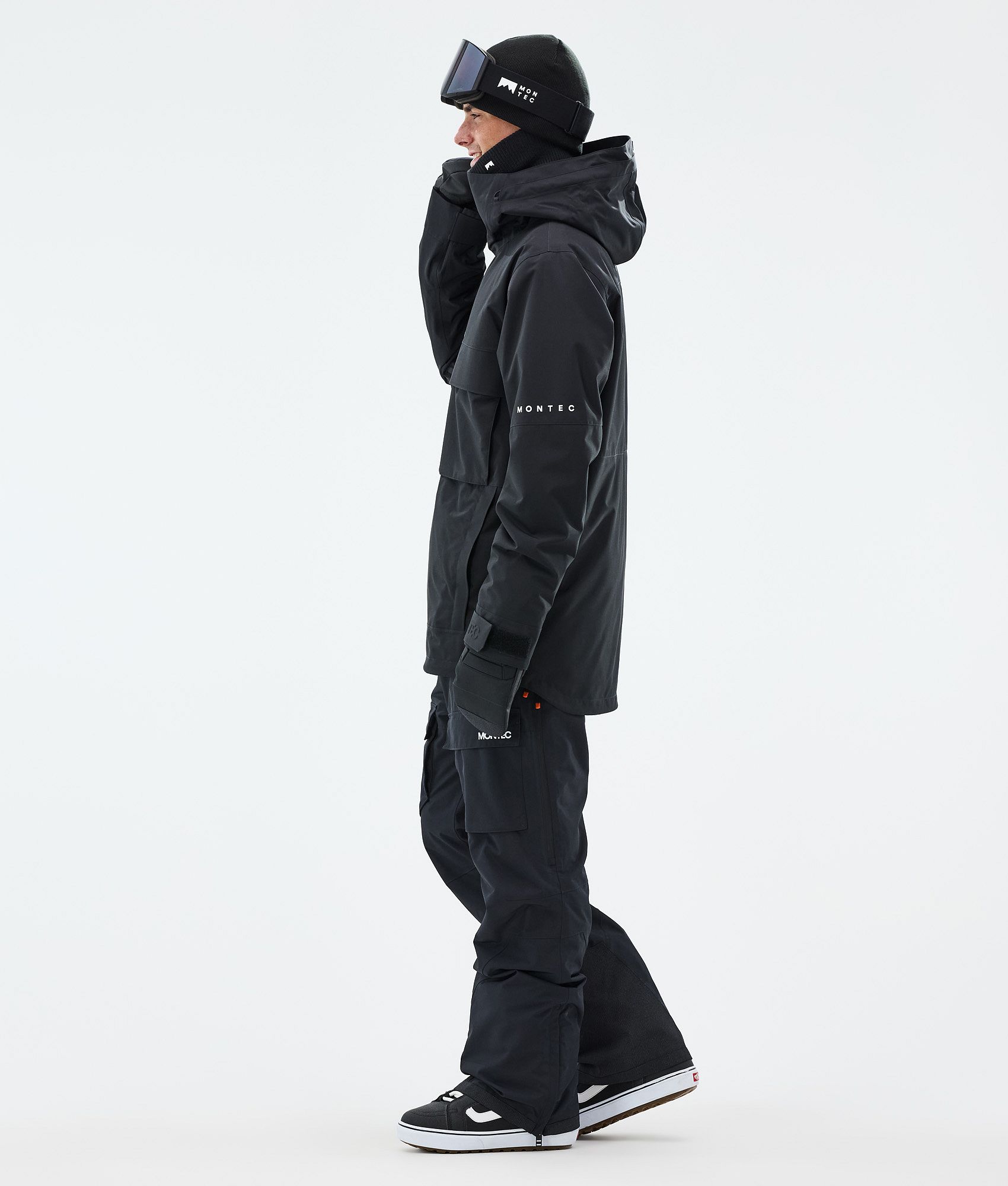 Montec Dune Snowboard Jacket Men Black | Montecwear.com