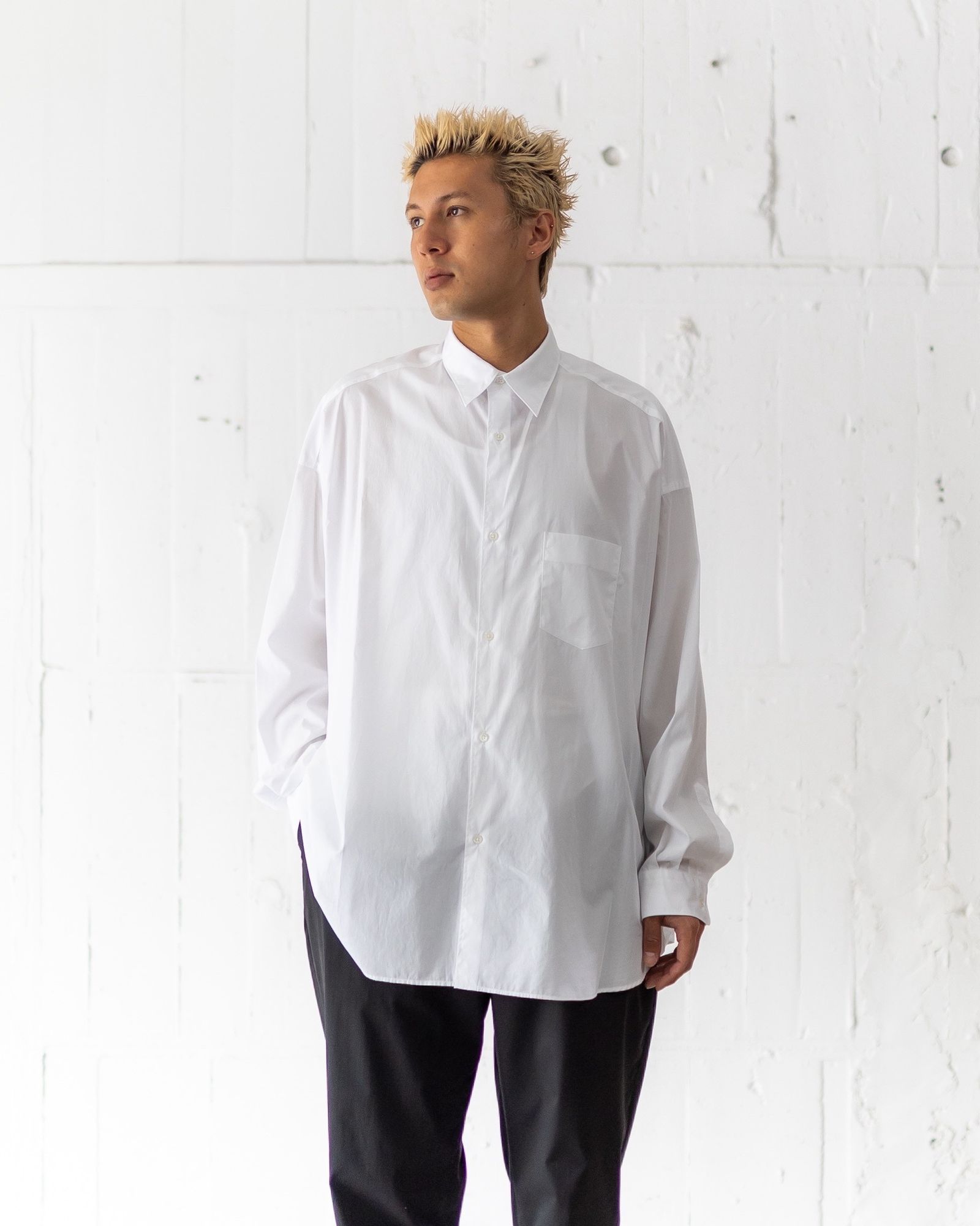 Graphpaper - グラフペーパーシャツ Broad L/S Oversized Regular