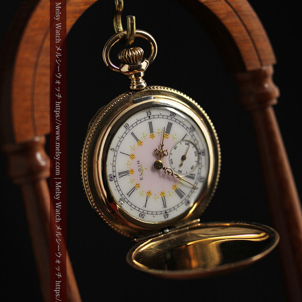 エルジン アンティーク懐中時計 5つのダイヤモンドを束ねる 【1900年頃】