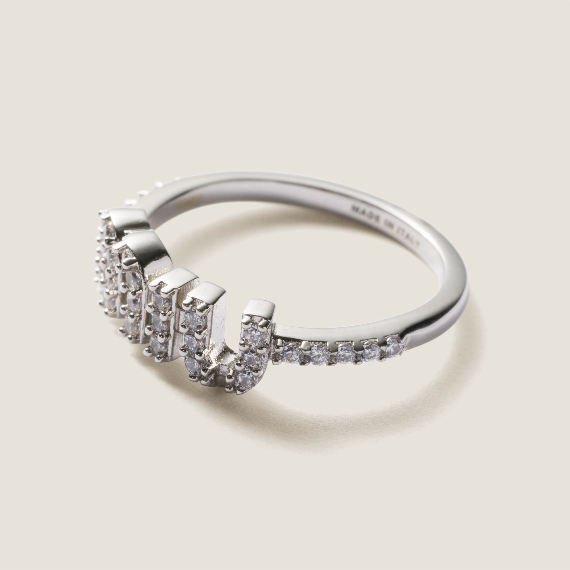 Steel/crystal Zircon Ring | Miu Miu