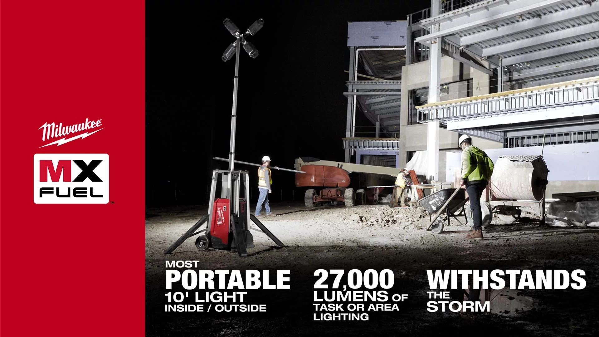 MX FUEL ROCKET Tower Light/Charger | Milwaukee Tool