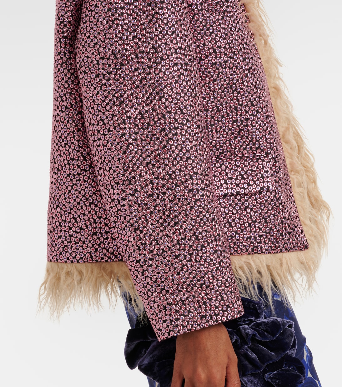 Embellished jacket in pink - Dries Van Noten | Mytheresa