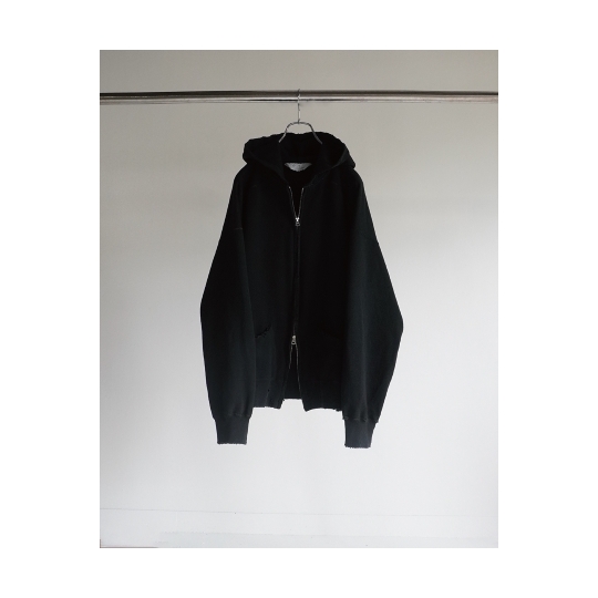 ANCELLM（アンセルム） CRASH ZIP HOODIE （BLACK） s.t.c｜洋服・小物