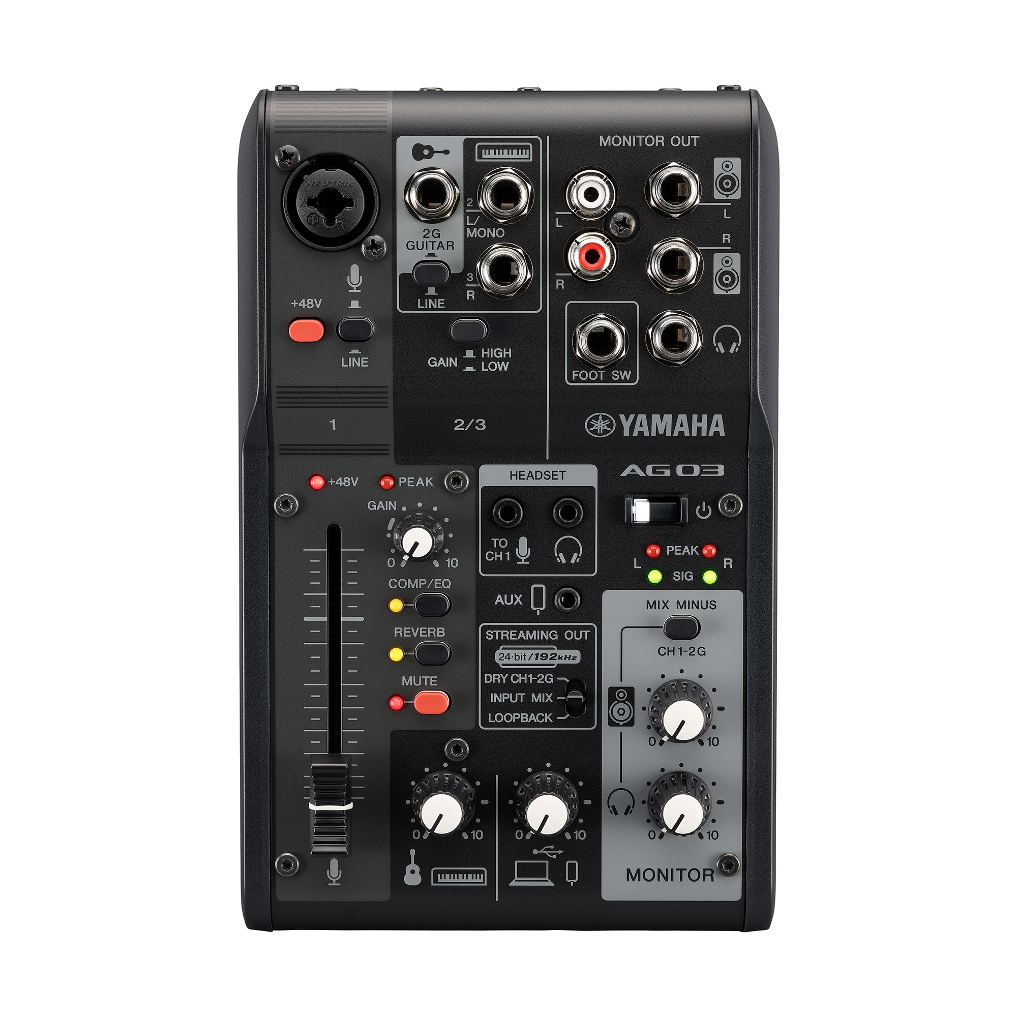 Yamaha AG03 mk2 Black - Interfață USB / Mixer - SoundCreation