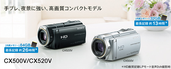 HDR-CX500V/CX520V 特長 : こだわりの写真機能 | デジタルビデオカメラ