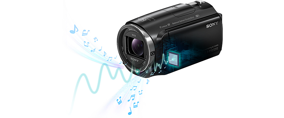 HDR-CX670 特長 : 高音質機能 | デジタルビデオカメラ Handycam
