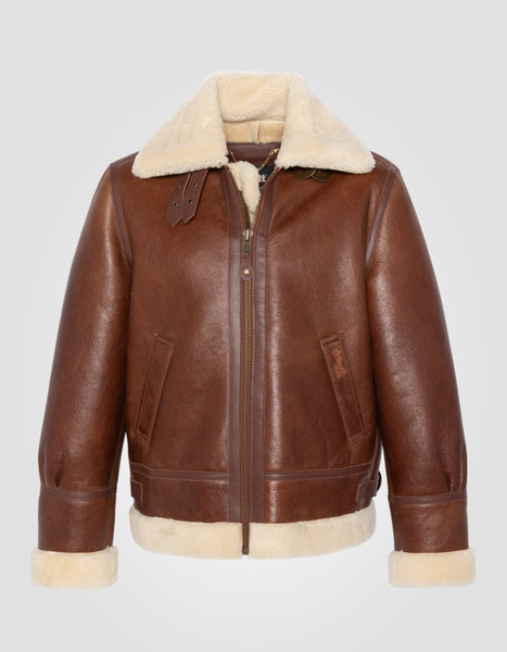 Bombardier B -3 Moka jacket, sheep leather, large size - LC1259GT
