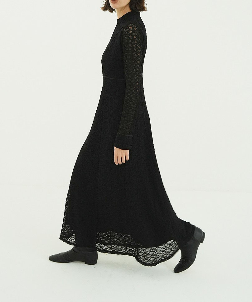 1サイズ】PIPING LINE LACE ONE PIECE CLANE（クラネ）のレンタル