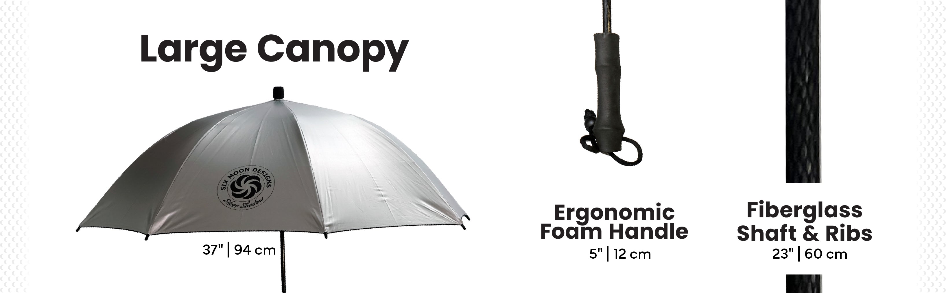 Silver Shadow Ultralight Umbrella - Six Moon Designs