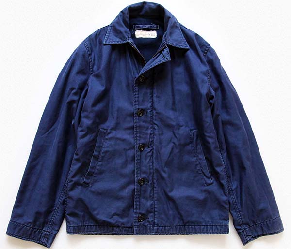 60s 米軍 U.S.NAVY ユーティリティジャケット ナス紺 36R - Sixpacjoe