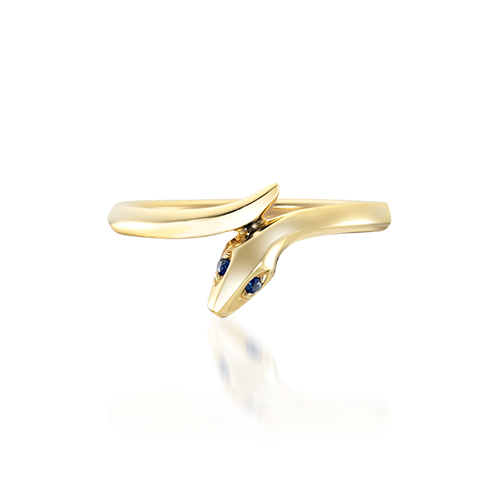 PYTHON KNOT PINKIE RING(2JR0518)K10 ピンキーリング｜スター