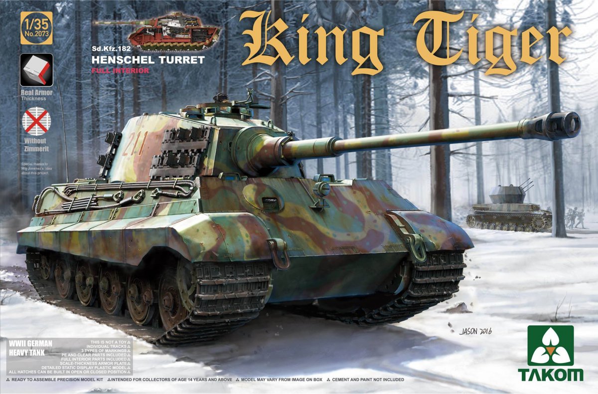 Sd.Kfz 182 King Tiger Henschel (Full interior) Takom 2073