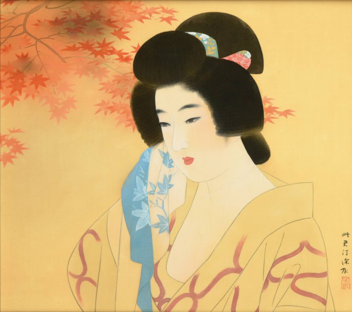 伊東 深水「出湯」の販売 | 美術品販売｜東京銀座ぎゃらりい秋華洞