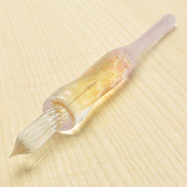 川西硝子 ガラスペン 硬質ガラスペン 矢絣（やがすり） インサイド 緑