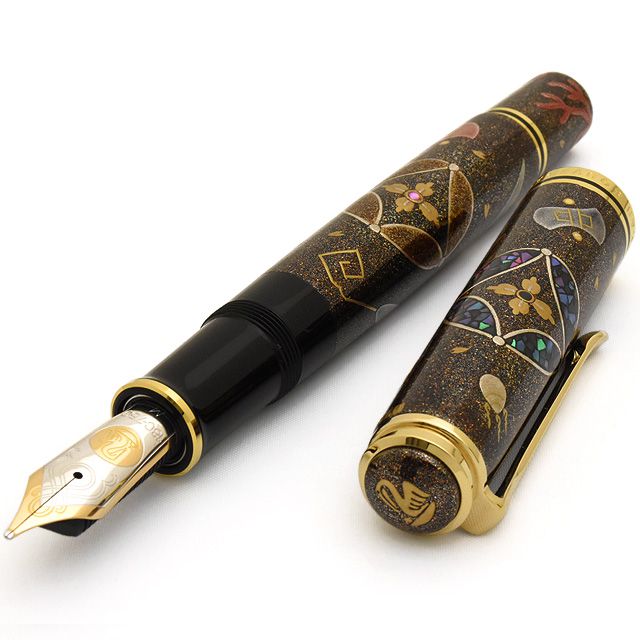 Pelikan ペリカン 万年筆 限定品 研出高蒔絵万年筆 七宝 しっぽう
