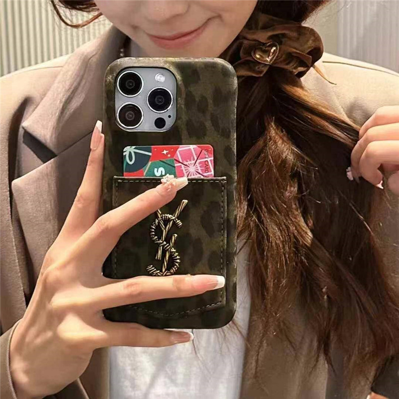 iphone17/16 ケース ヒョウ 柄 サンローラン iphone17pro ケース