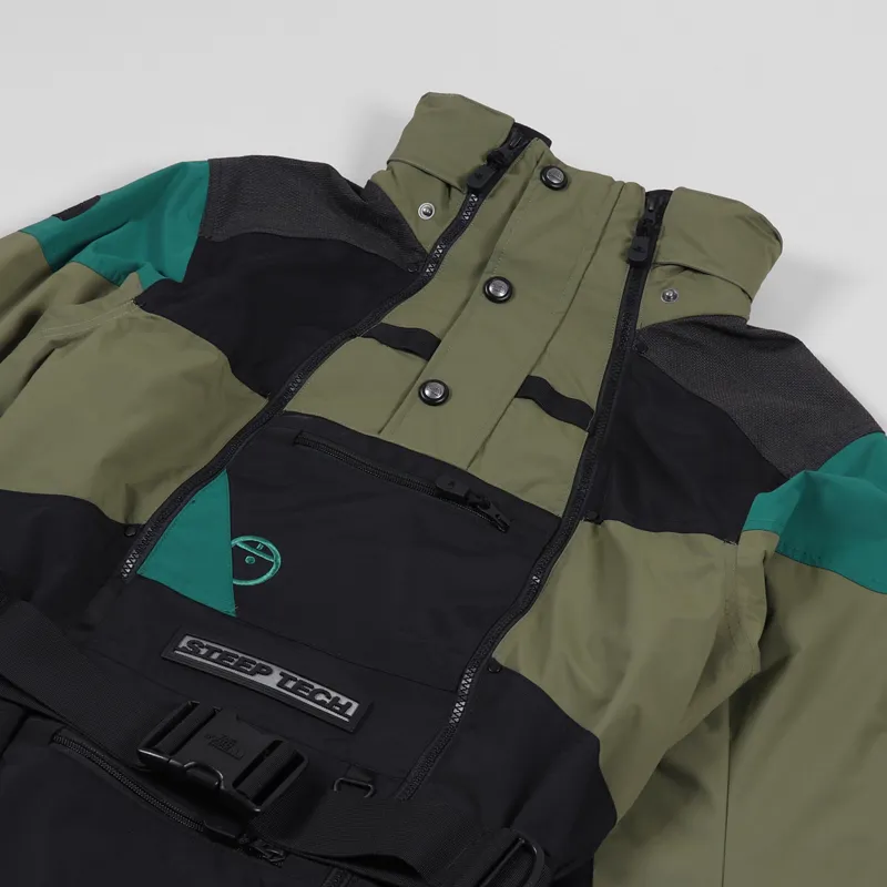 The North Face Steep Tech Apogee Anorak Olive Evergreen Black