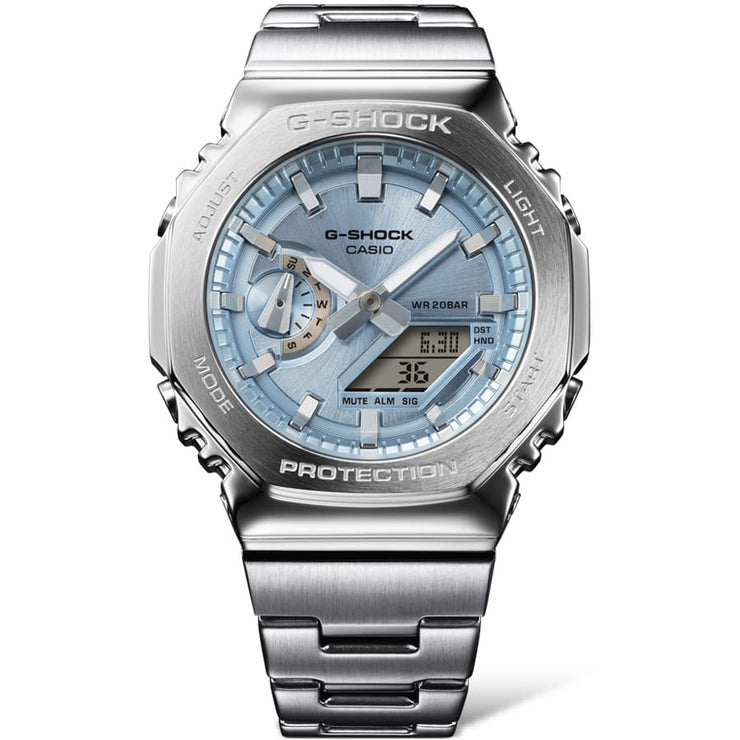 G-Shock GM2110D Metal Ana-Digi Light Blue | Watches.com