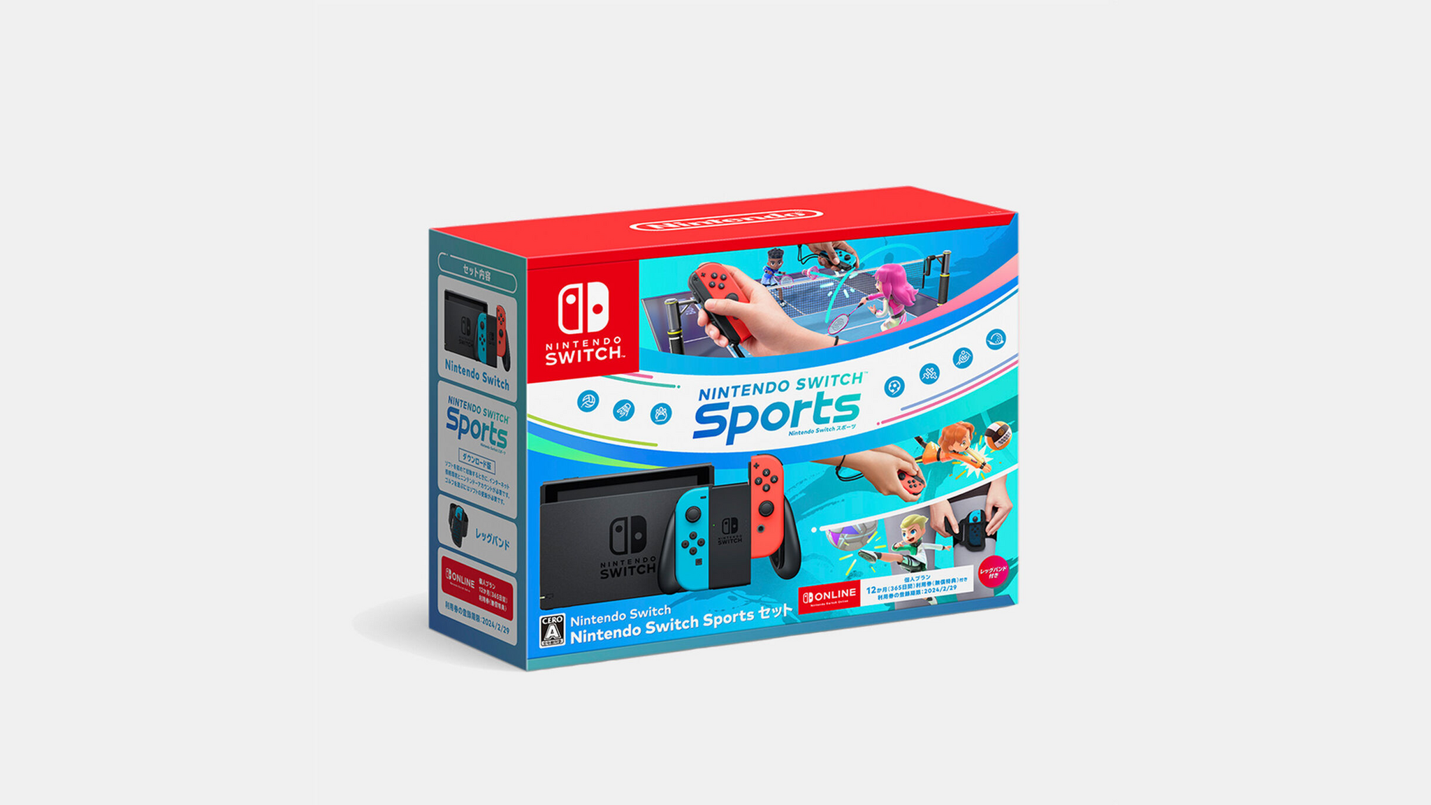 Nintendo 任天堂 switch本体 プロコン カセット4つ Switch 本体 青⁄赤