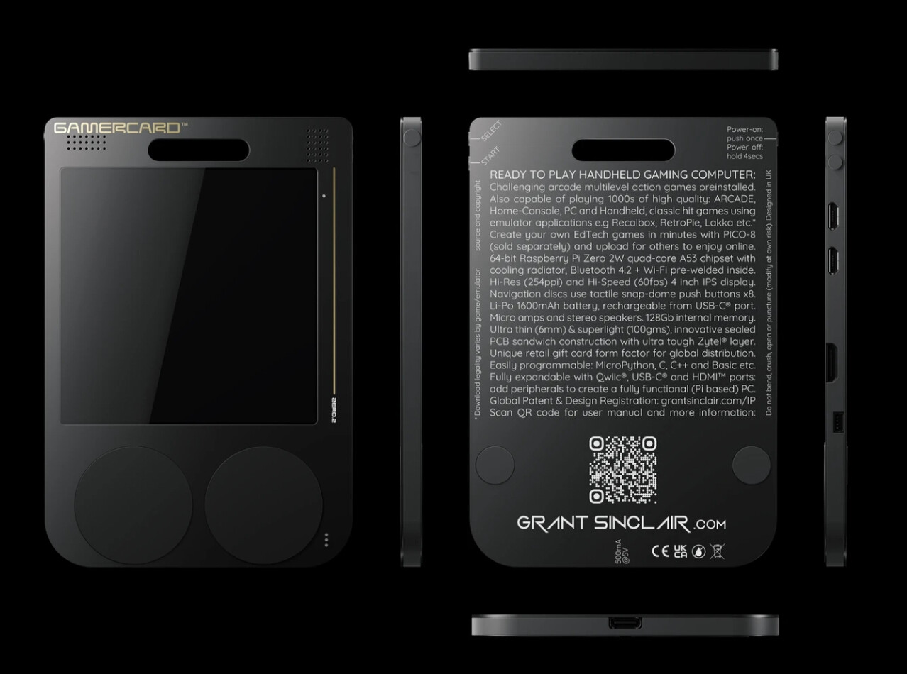 ZX Spectrum Creator's Nephew Unveils Ultra-Thin GamerCard Console