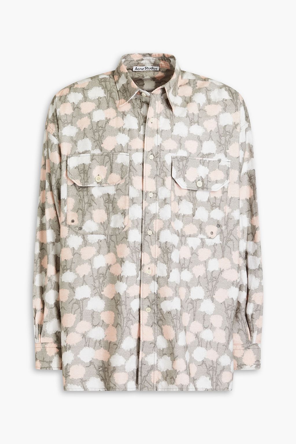 ACNE STUDIOS コットンフランネル シャツ プリント入り | THE OUTNET